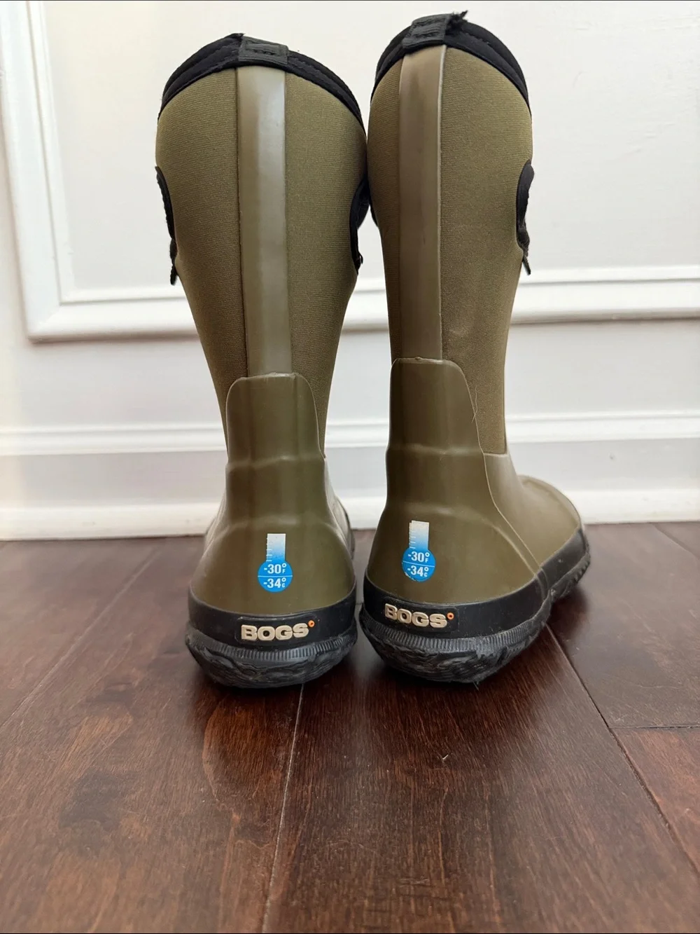 BOGS Classic Matte Rain Boots green 13